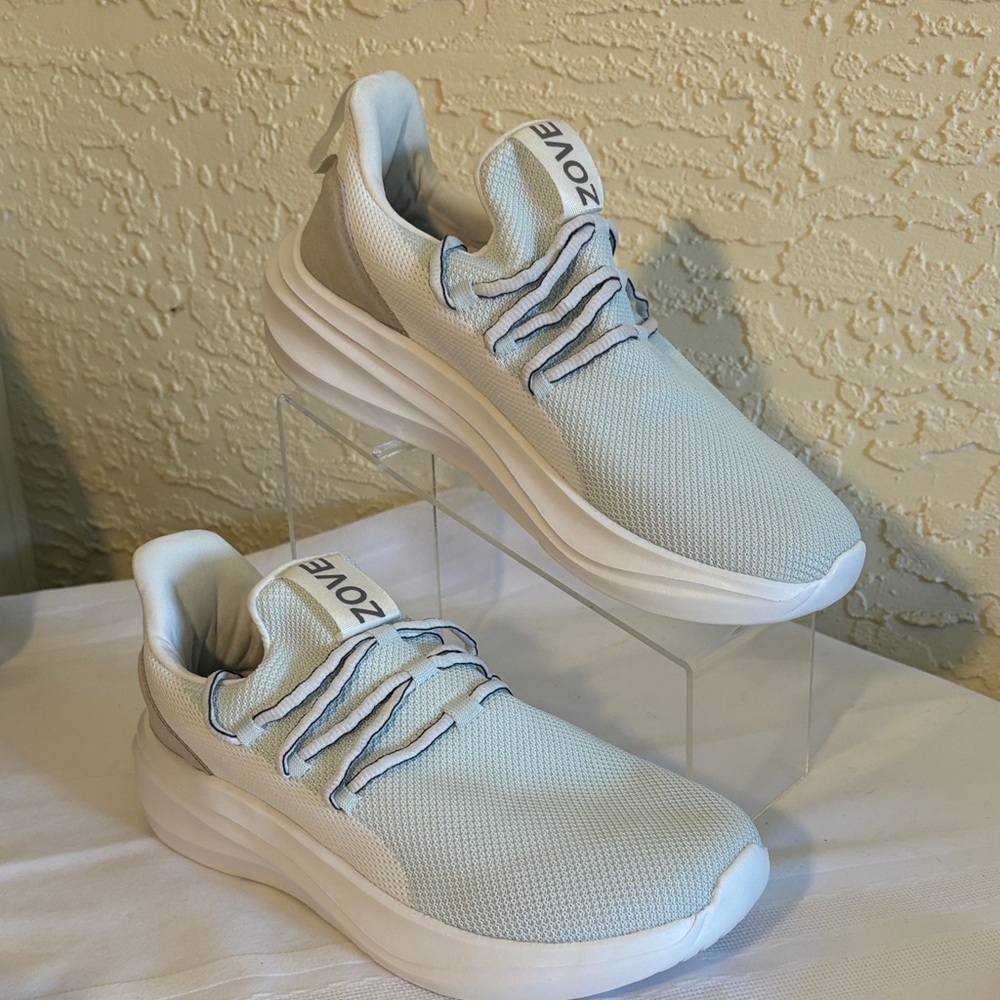 Zove wide toe box shoes women white mint size 43